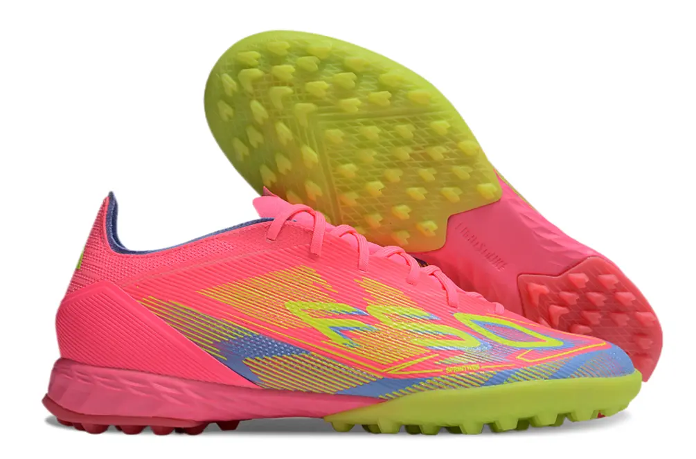 Adidas F50 Pro TF - Pink/Lime Green/Light Blue
