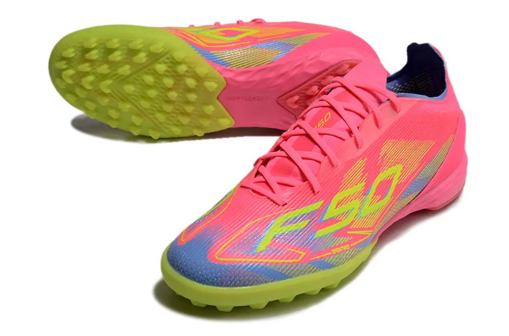 Adidas F50 Pro TF - Pink/Lime Green/Light Blue