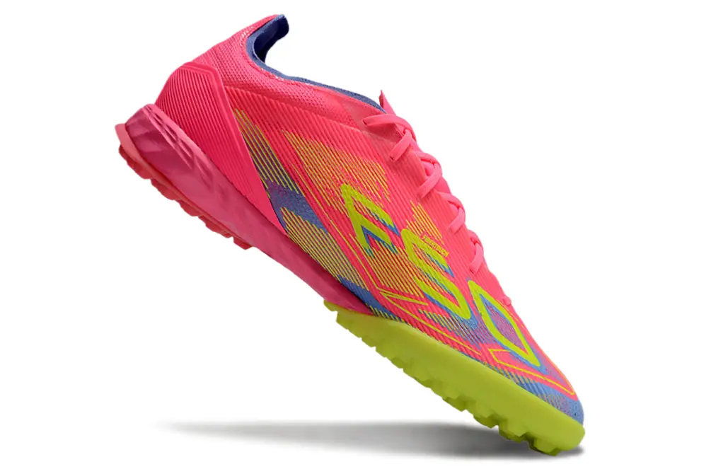 Adidas F50 Pro TF - Pink/Lime Green/Light Blue