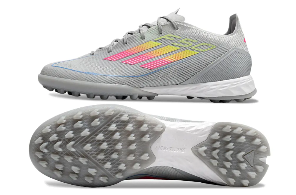 Adidas F50 Pro TF - Grey/Vibrant Pink/Neon Yellow