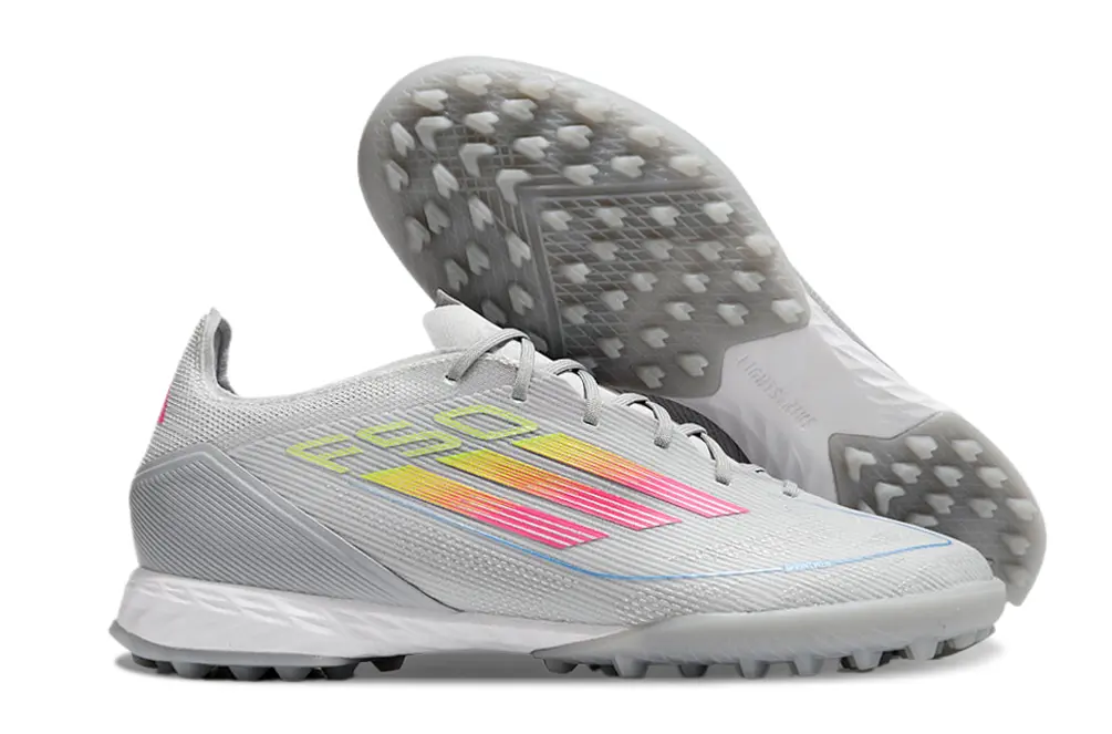 Adidas F50 Pro TF - Grey/Vibrant Pink/Neon Yellow