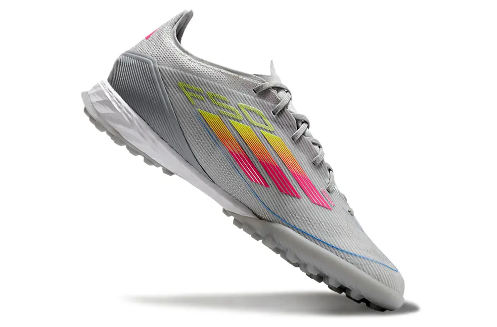 Adidas F50 Pro TF - Grey/Vibrant Pink/Neon Yellow