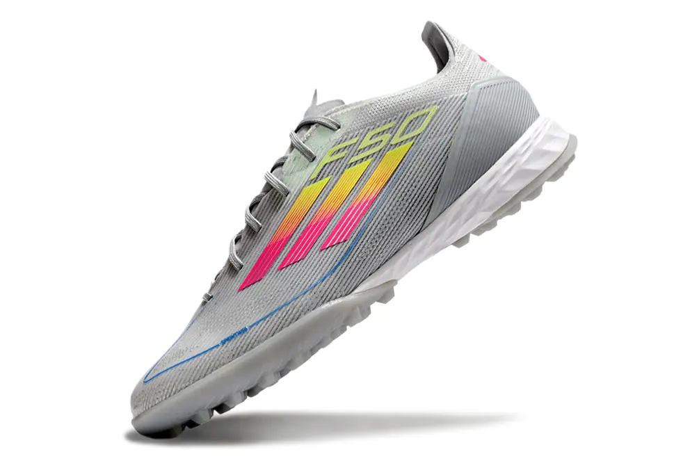 Adidas F50 Pro TF - Grey/Vibrant Pink/Neon Yellow