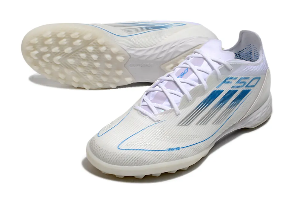 Adidas F50 Pro TF - White/Ice Blue/Crystal White