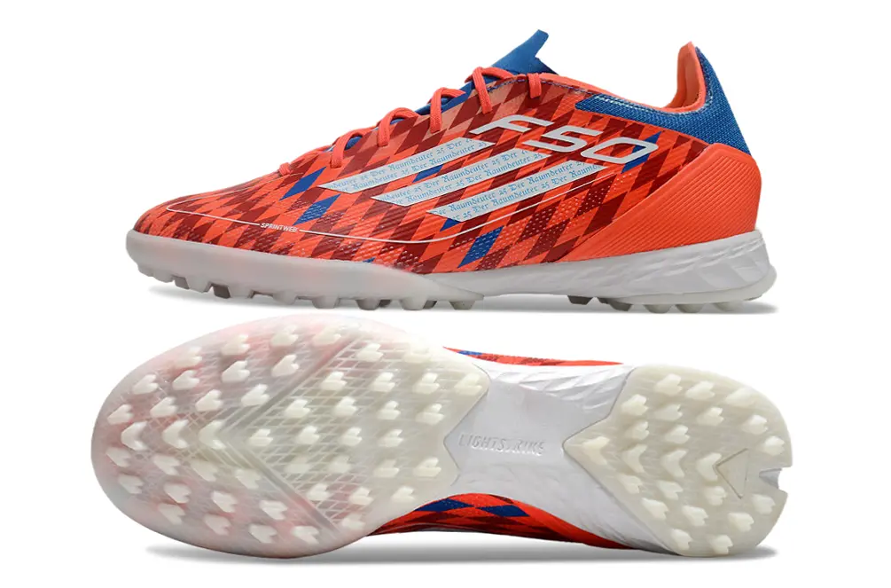 Thomas Müller x Adidas F50 Pro TF - Red/Electric Orange/Deep Blue