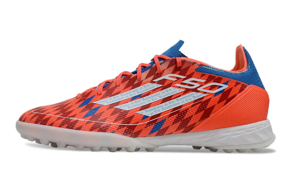 Thomas Müller x Adidas F50 Pro TF - Red/Electric Orange/Deep Blue