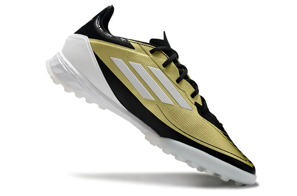 Messi x Adidas F50 Pro TF - Gold/Classic Black/White