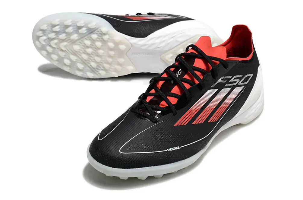 Adidas F50 Pro TF - Black/Crimson Red/White