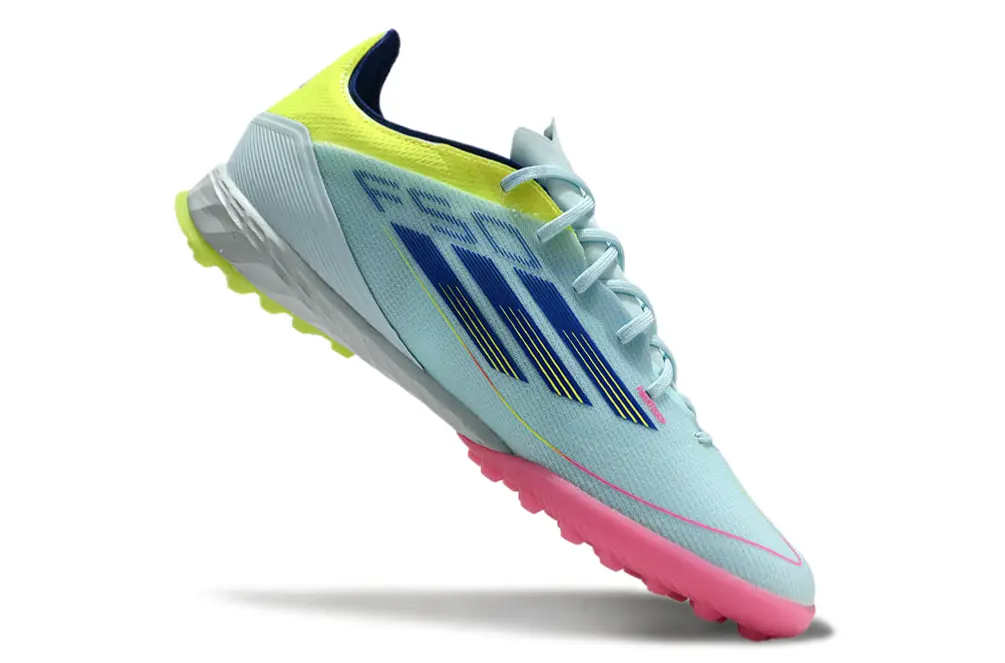 Adidas F50 Pro TF - Aqua/Light Pink/Neon Yellow