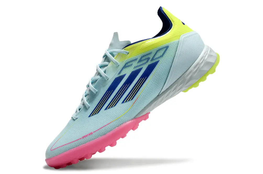 Adidas F50 Pro TF - Aqua/Light Pink/Neon Yellow