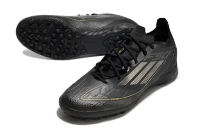 Adidas F50 Pro TF - Black/Gold Accents/Black Out