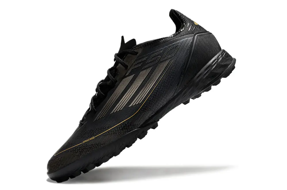 Adidas F50 Pro TF - Black/Gold Accents/Black Out
