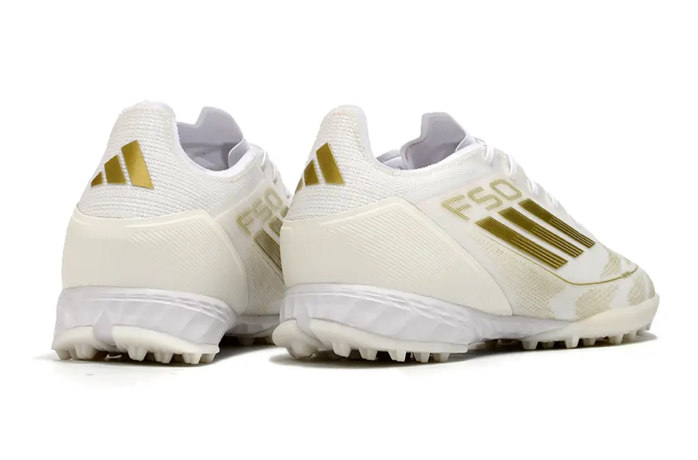 Adidas F50 Pro TF - White/Gold Accent/White Base