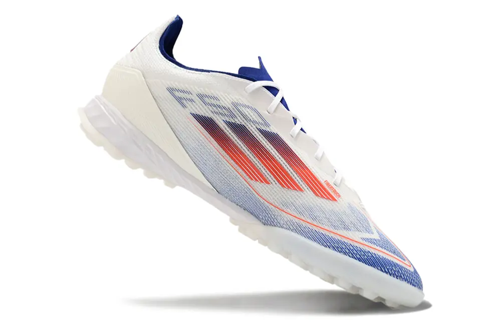 Adidas F50 Pro TF - White/Electric Blue/Fiery Red