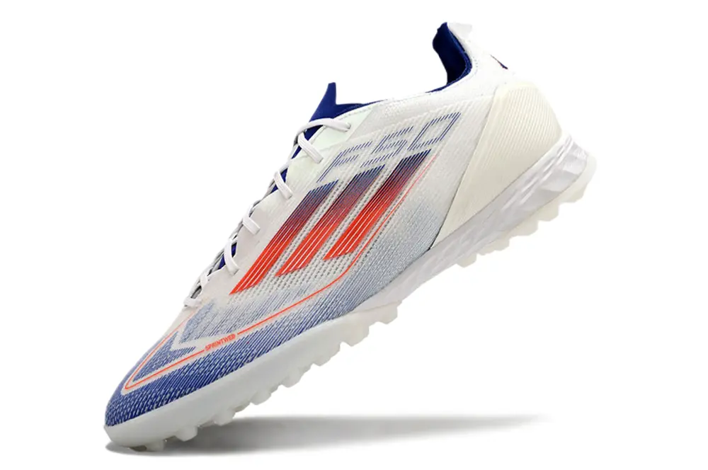 Adidas F50 Pro TF - White/Electric Blue/Fiery Red