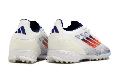 Adidas F50 Pro TF - White/Electric Blue/Fiery Red