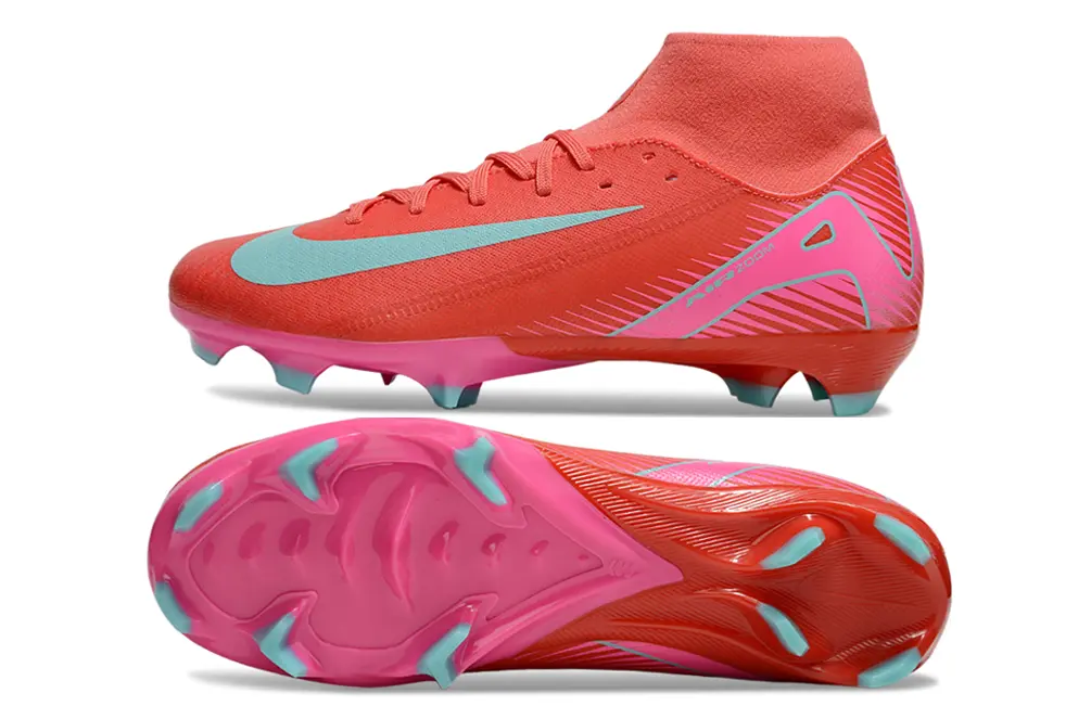 Nike Air Zoom Mercurial Superfly 10 Academy FG - Coral/Aqua Blue/Fuchsia Pink