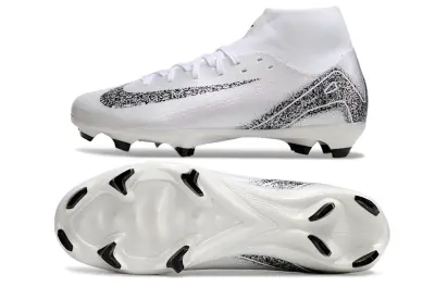 Nike Air Zoom Mercurial Superfly 10 Academy FG - White/Black And White/White And Black
