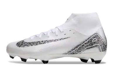 Nike Air Zoom Mercurial Superfly 10 Academy FG - White/Black And White/White And Black