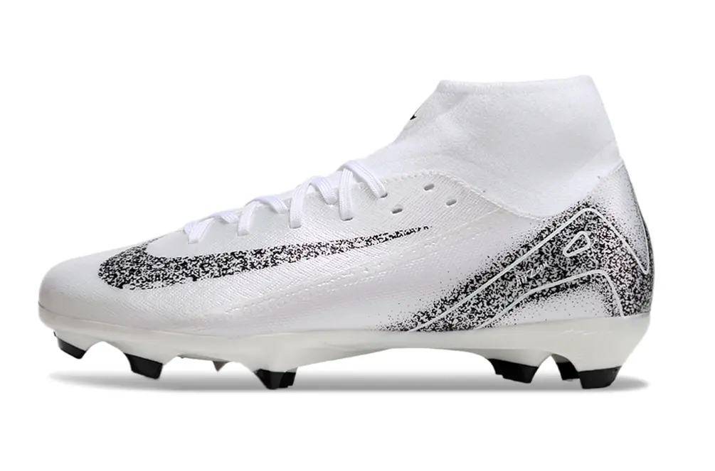 Nike Air Zoom Mercurial Superfly 10 Academy FG - White/Black And White/White And Black