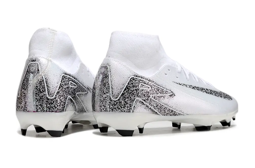 Nike Air Zoom Mercurial Superfly 10 Academy FG - White/Black And White/White And Black