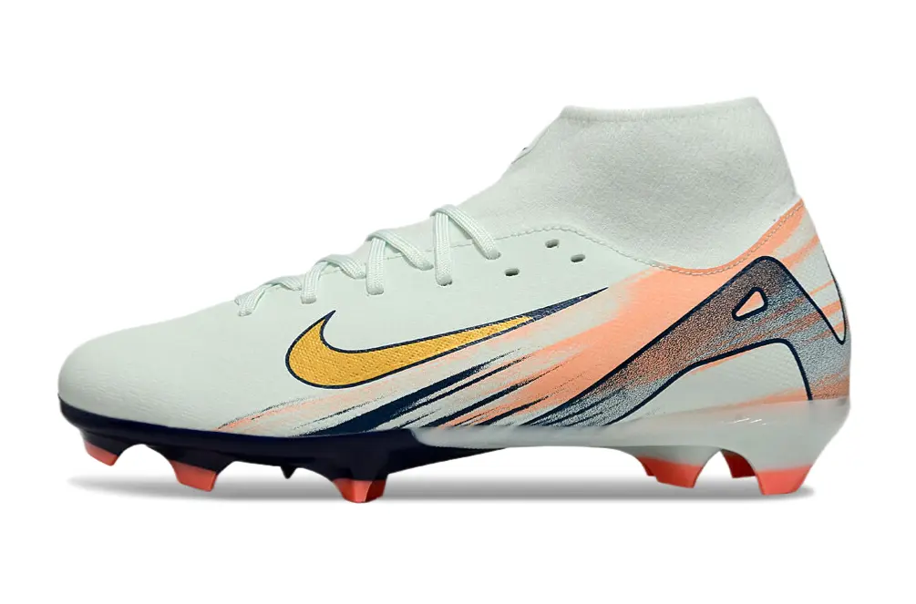 Nike Air Zoom Mercurial Superfly 10 Academy FG - White/Golden Yellow/Navy Blue