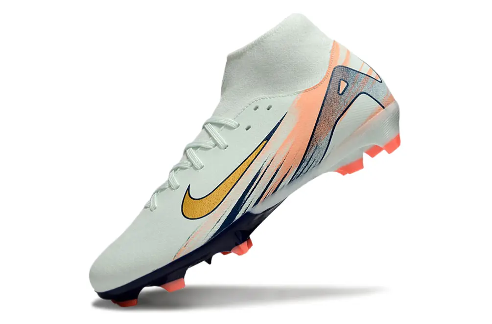 Nike Air Zoom Mercurial Superfly 10 Academy FG - White/Golden Yellow/Navy Blue