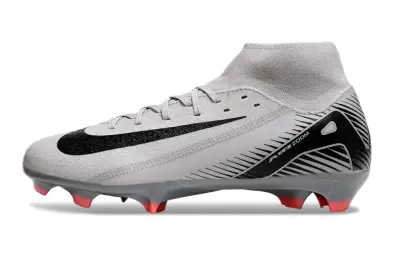 Nike Air Zoom Mercurial Superfly 10 Academy FG - Gray/Coral Red/Black