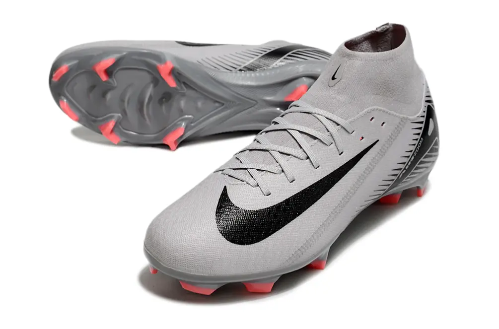 Nike Air Zoom Mercurial Superfly 10 Academy FG - Gray/Coral Red/Black
