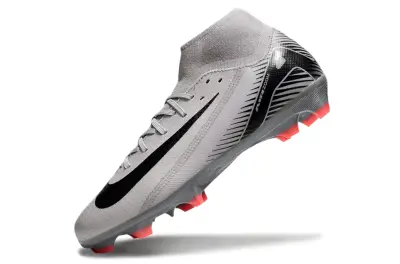 Nike Air Zoom Mercurial Superfly 10 Academy FG - Gray/Coral Red/Black