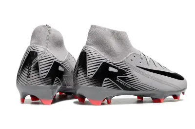 Nike Air Zoom Mercurial Superfly 10 Academy FG - Gray/Coral Red/Black