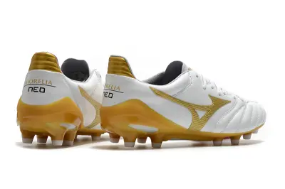 Mizuno Morelia Neo 2 FG - White/Bright Gold/Classic White