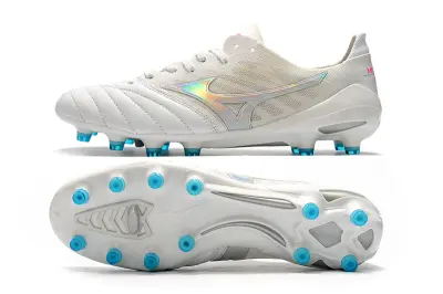 Mizuno Morelia Neo 2 FG - White/Iridescent Blue/Iridescent Pink