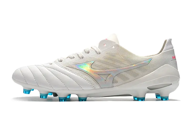 Mizuno Morelia Neo 2 FG - White/Iridescent Blue/Iridescent Pink
