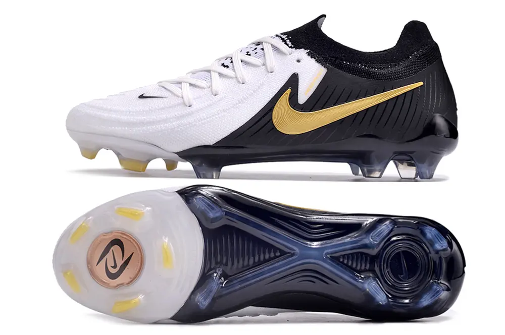 Nike Phantom GX 2 Elite FG - White/Jet Black/Metallic Gold