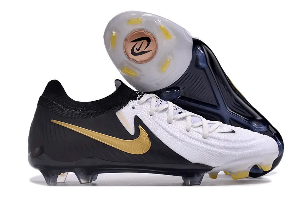 Nike Phantom GX 2 Elite FG - White/Jet Black/Metallic Gold