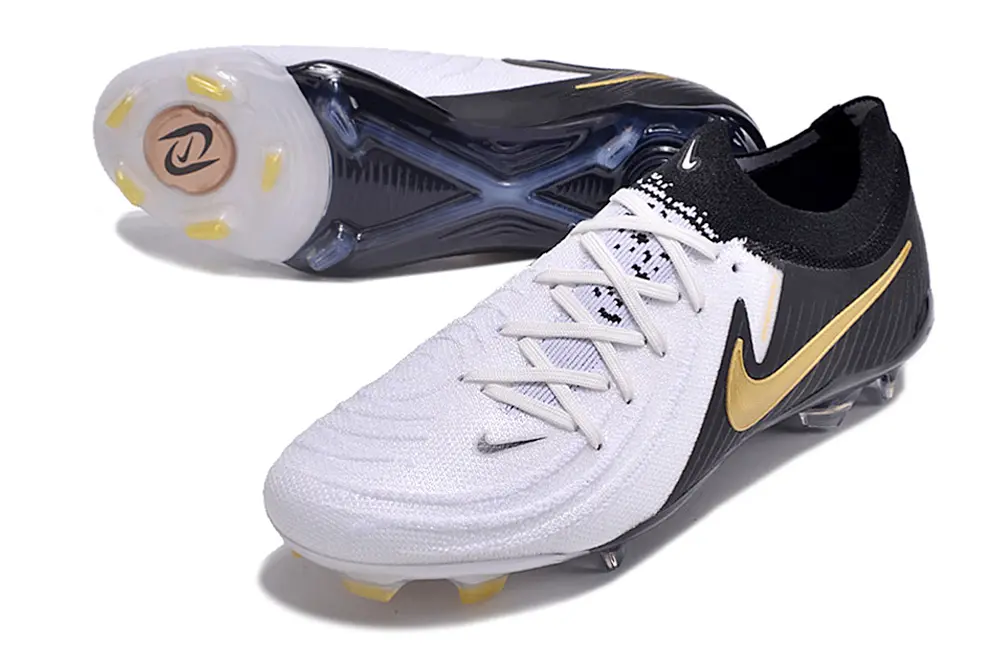 Nike Phantom GX 2 Elite FG - White/Jet Black/Metallic Gold