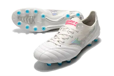 Mizuno Morelia Neo 2 FG - White/Iridescent Blue/Iridescent Pink