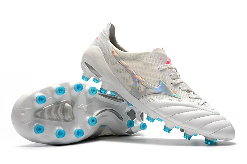 Mizuno Morelia Neo 2 FG - White/Iridescent Blue/Iridescent Pink