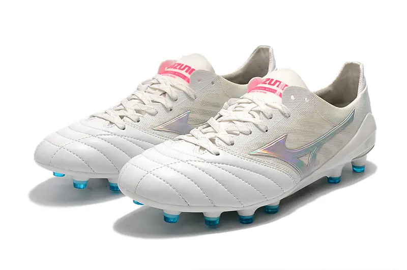 Mizuno Morelia Neo 2 FG - White/Iridescent Blue/Iridescent Pink