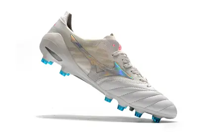 Mizuno Morelia Neo 2 FG - White/Iridescent Blue/Iridescent Pink