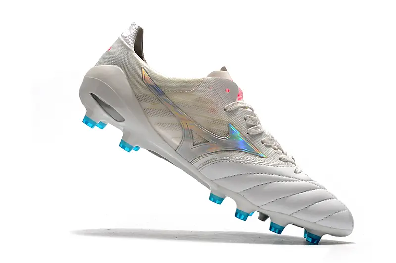 Mizuno Morelia Neo 2 FG - White/Iridescent Blue/Iridescent Pink