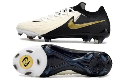 Nike Phantom GX 2 Elite FG - White/Bold Black/Gold Accent