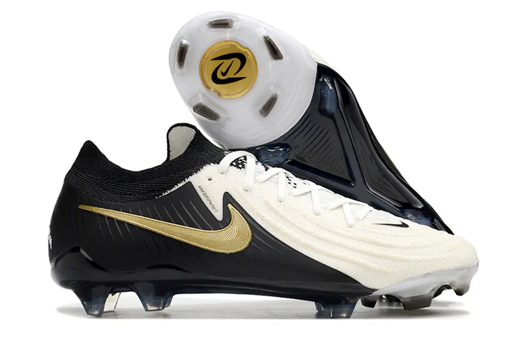 Nike Phantom GX 2 Elite FG - White/Bold Black/Gold Accent