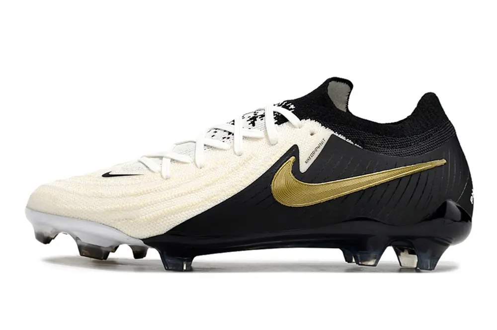 Nike Phantom GX 2 Elite FG - White/Bold Black/Gold Accent