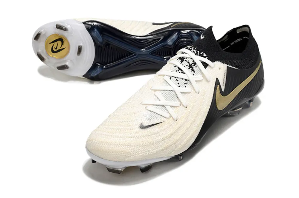 Nike Phantom GX 2 Elite FG - White/Bold Black/Gold Accent