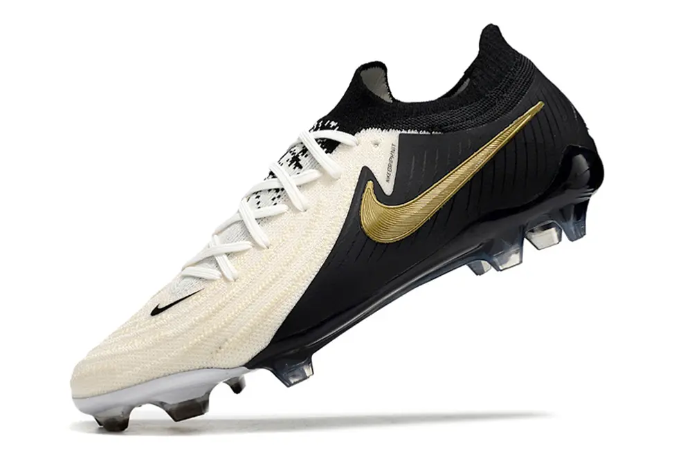 Nike Phantom GX 2 Elite FG - White/Bold Black/Gold Accent
