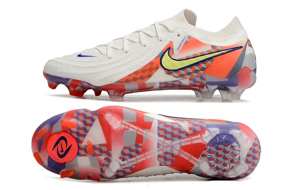 Nike Phantom GX 2 Elite FG - White/Coral Blaze/Safety Yellow