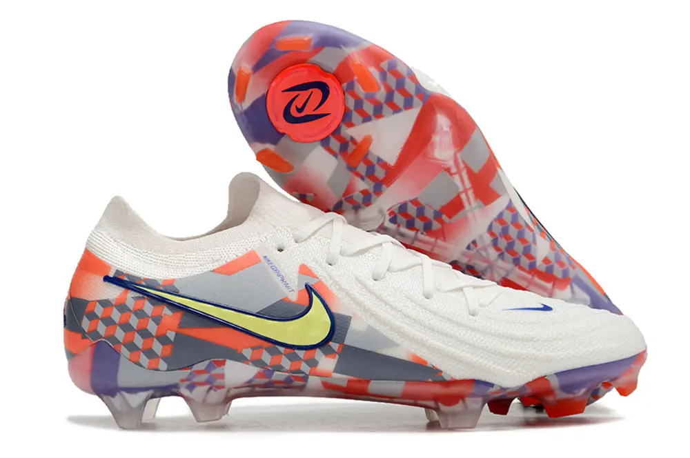 Nike Phantom GX 2 Elite FG - White/Coral Blaze/Safety Yellow