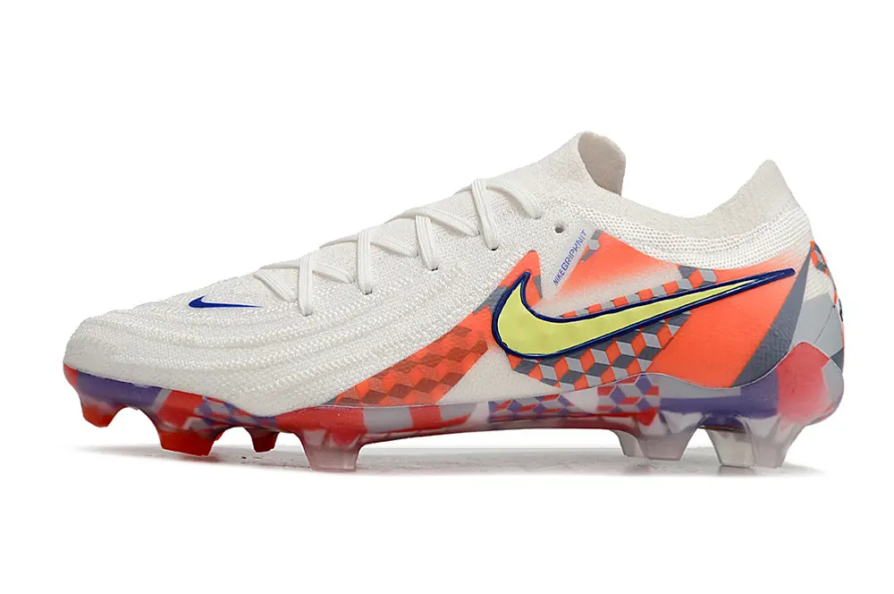 Nike Phantom GX 2 Elite FG - White/Coral Blaze/Safety Yellow